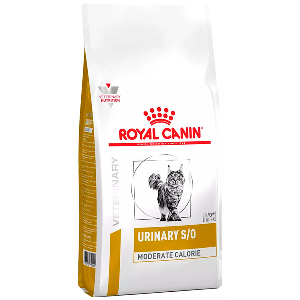 Сухой корм Royal Canin Urinary S/O Moderate Calorie 1,5 кг для взрослых кошек при МКБ и ожирении