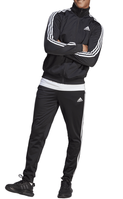 Для мужчин Костюм теннисный Adidas Basic 3-Stripes Tricot Track Suit - black