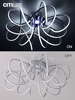 Citilux Мишель CL229161 RGB Люстра светодиодная с пультом Хром