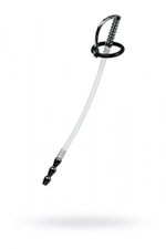 Уретральный катетер силиконовый со сменными фиксирующими кольцами 18 см