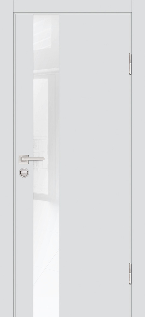 Дверь P-10 / Цвет Агат / белоснежный лакобель / Двери PROFILO PORTE