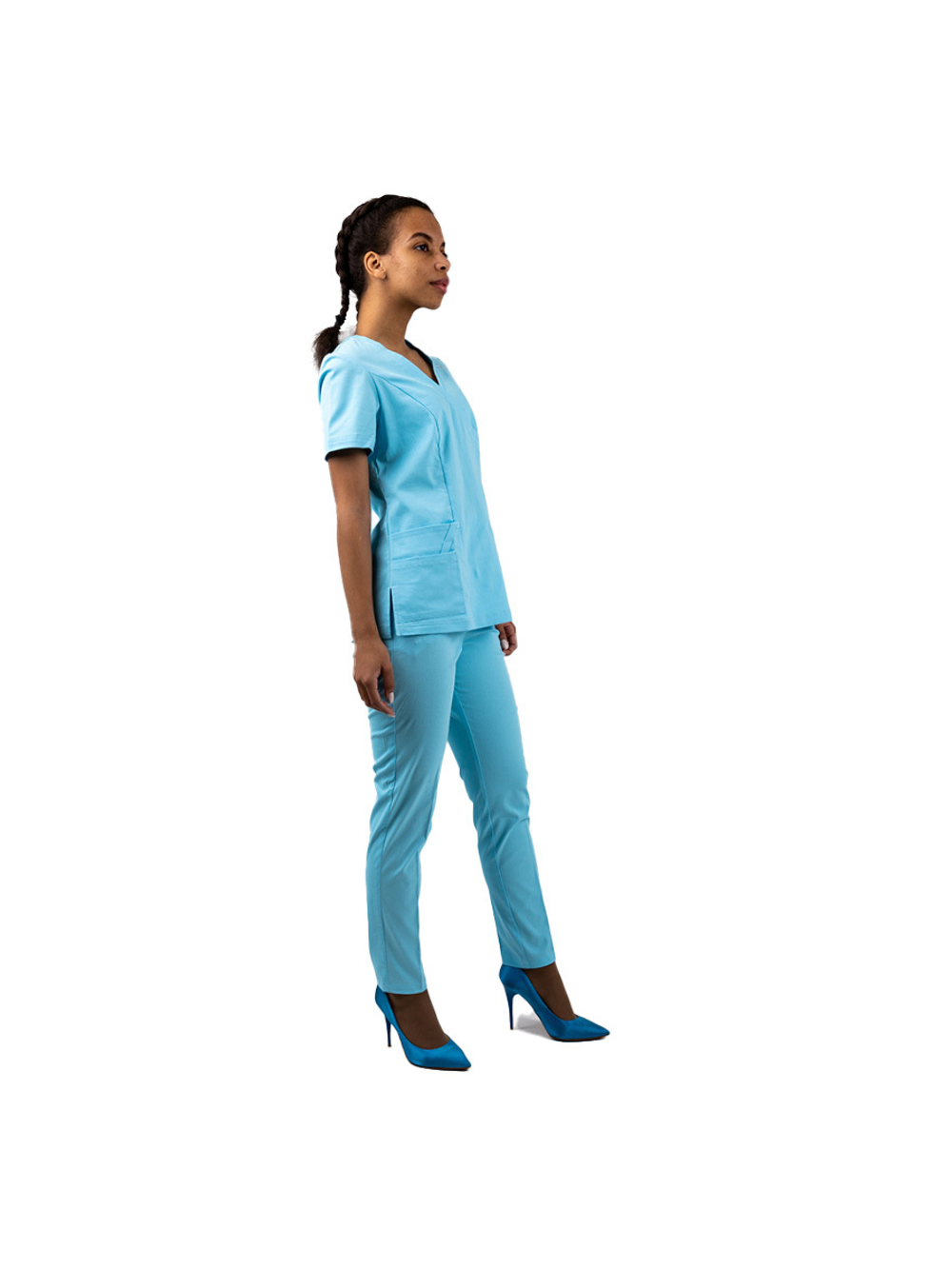 Туника медицинская женская White Wears WW130, голубой, 44