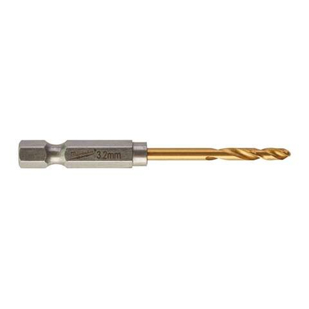 Сверло по металлу RedHEX HSS-G TiN (2 шт; 3.2х23х66.5 мм) Milwaukee 48894706