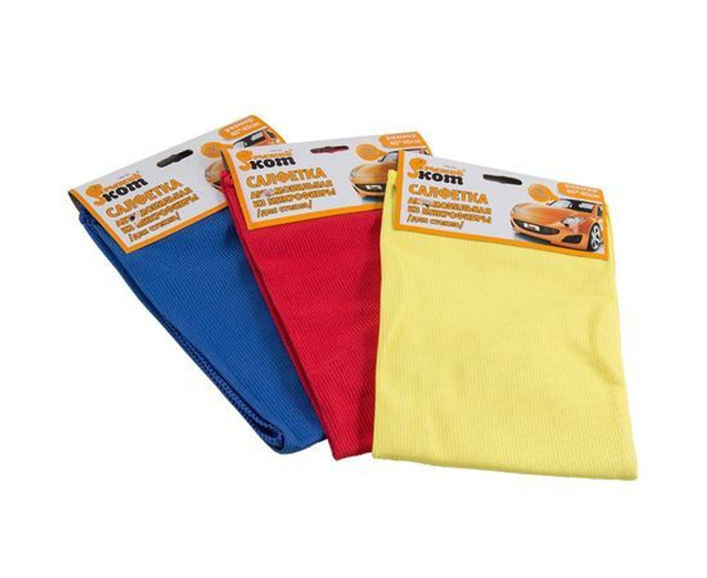 Салфетка для стекла 40*40см, микрофибра, СM-06, Замша, автосерия,Рыжий Кот