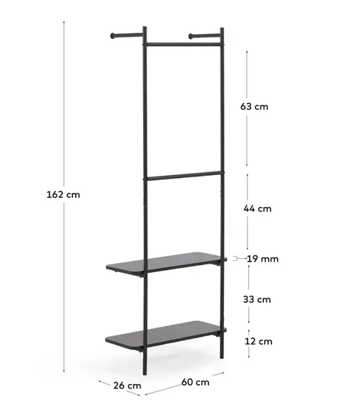 Напольная вешалка с полками Galatia | La Forma | Испания | Купить в Hallberg.ru