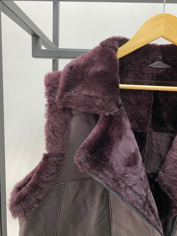 Жилет из натуральной овчины. Косуха, 62-64 Размер