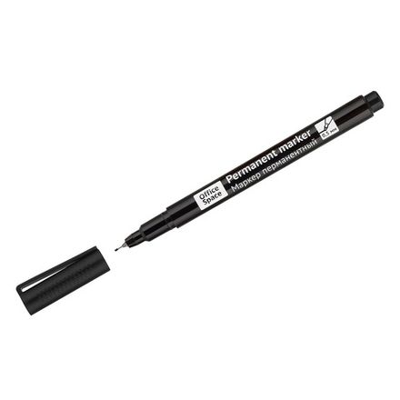 Маркер перманентный 0,5мм, Спейс, черный, метал. наконечник