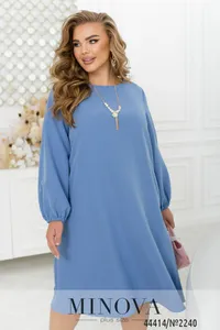 Платье 2240-голубой Minova
