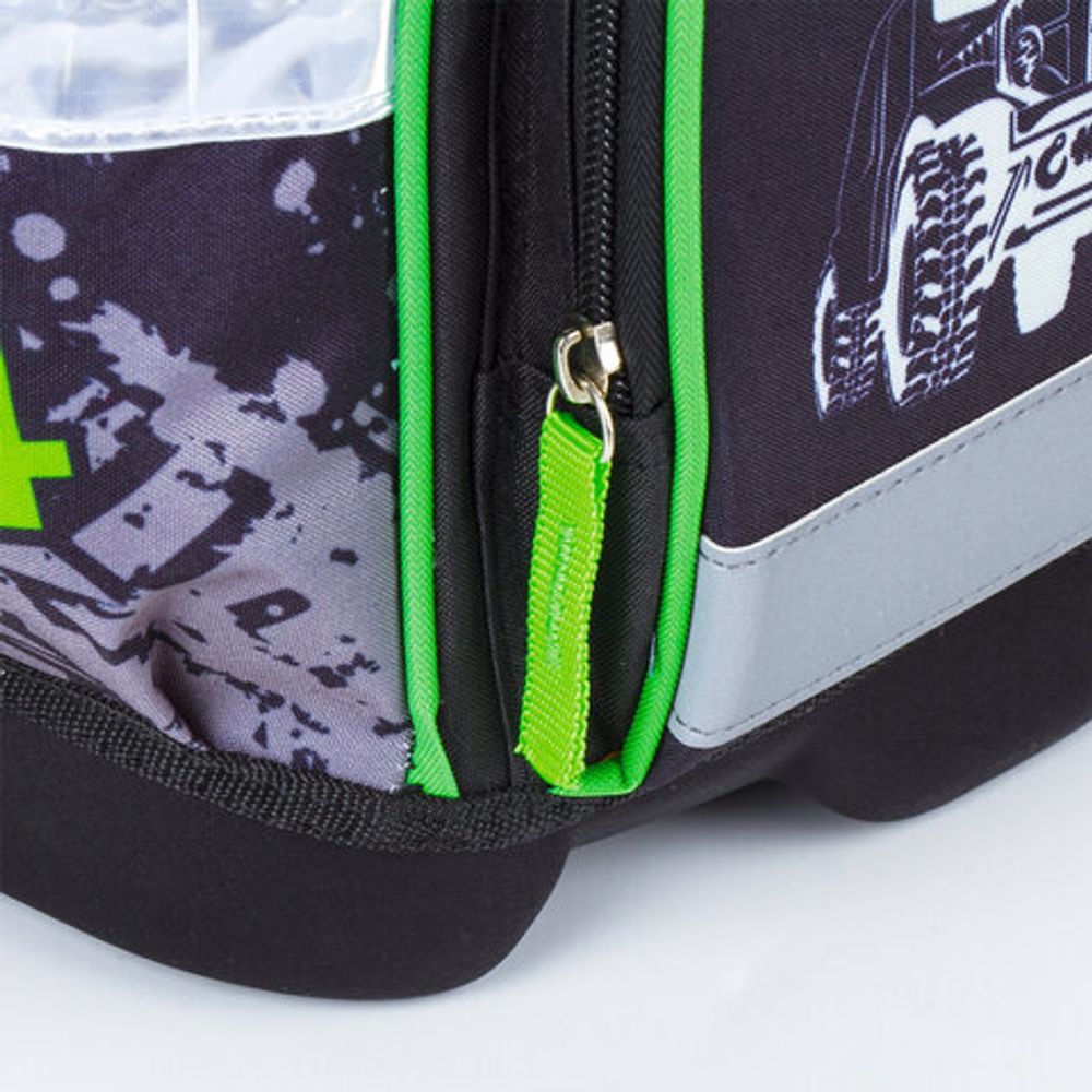 Ранец ЮНЛАНДИЯ WISE для начальной школы, Offroad, 37х29х15 см, 228814