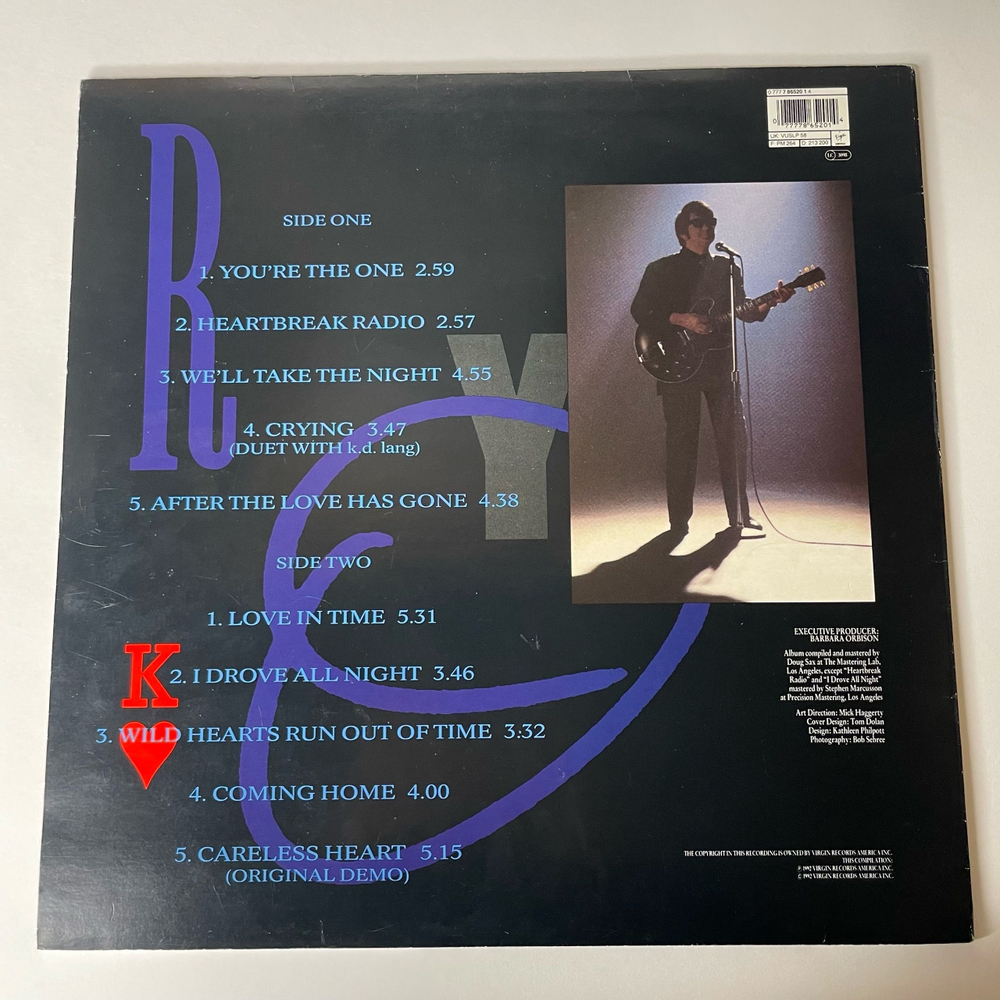 Винтажная виниловая пластинка Roy Orbison King Of Hearts (UK 1992)