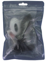 Черная анальная вибропробка Rose с пультом ДУ - 9 см. (Цвет: черный)