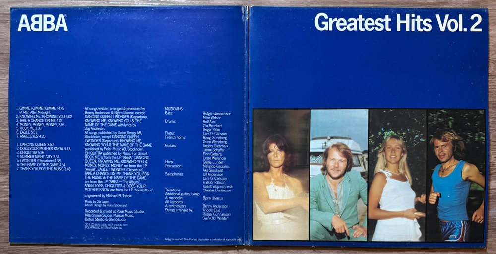 ABBA - Greatest Hits Vol. 2 (Швеция 1979г.)