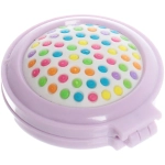 Расческа массажная детская складная «КАРАМЕЛЬ», звезда, цвет сиреневый, d-6см (пакет с подвесом)