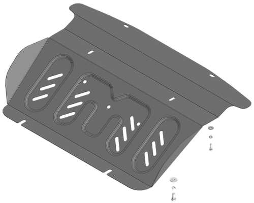 Защита радиатора (2 мм, сталь) для JAC T8 2018-, JAC T8 Pro 2019- Motodor.78312