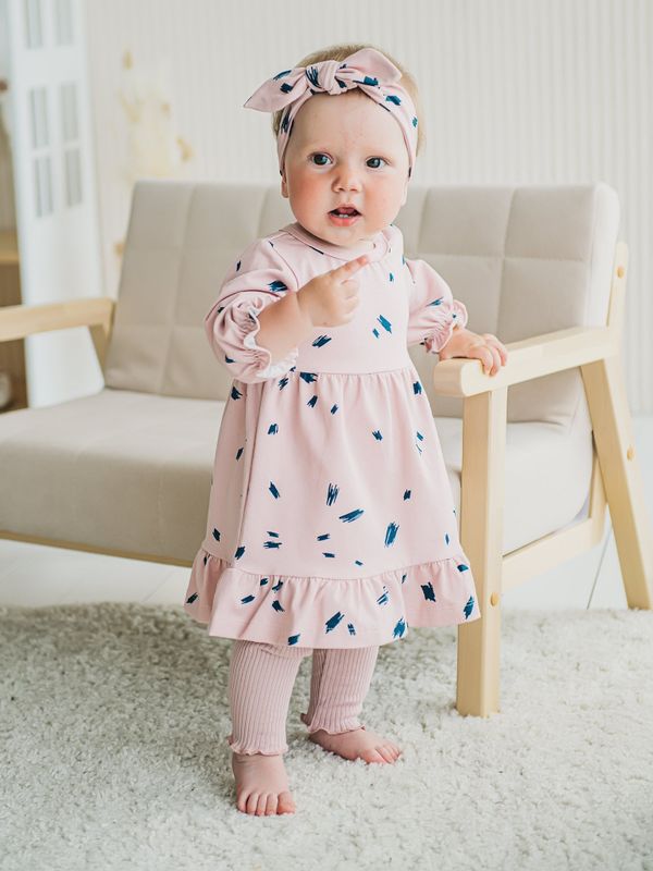 Платье с оборкой 