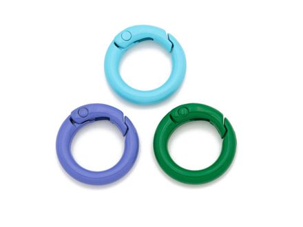 Круглый карабин 20мм, эмаль (в ассортименте)