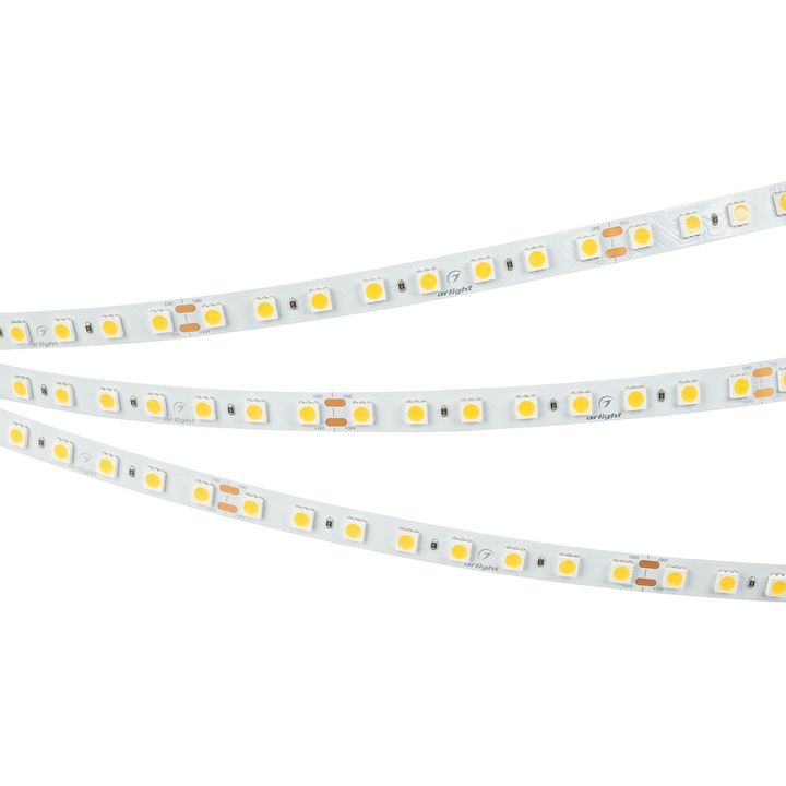Светодиодная лента Arlight 11W/m 80Led/m 5060SMD теплый белый 5M UL-B80-10mm 24V Warm3500 041375