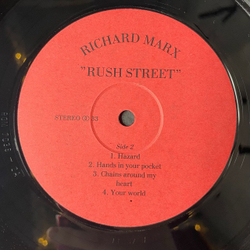 Винтажная виниловая пластинка LP Richard Marx Rush Street (Россия 1992)