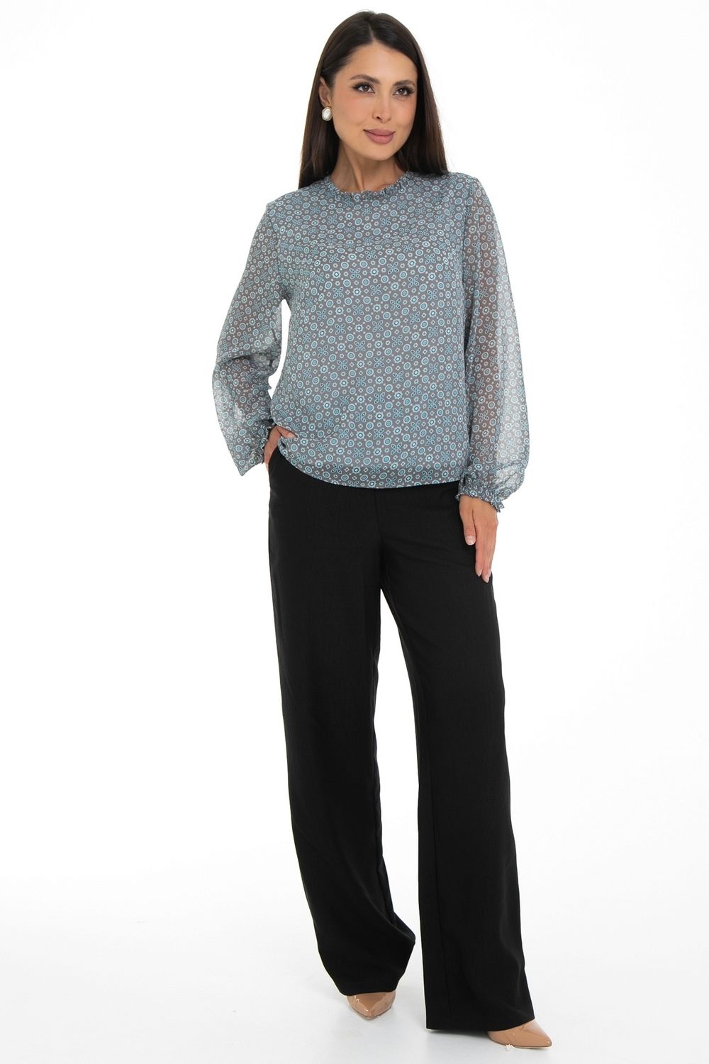 Блуза Волшебный шифон (офис) Diolche