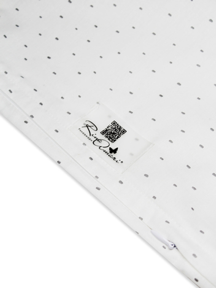 Пододеяльник на молнии Крапинка серая хлопок-ранфорс RinaAmari Размер 110*140