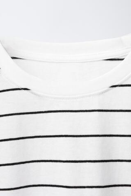 ZARA БАЗОВАЯ ФУТБОЛКА В ПОЛОСКУ, ПОЛОСКИ