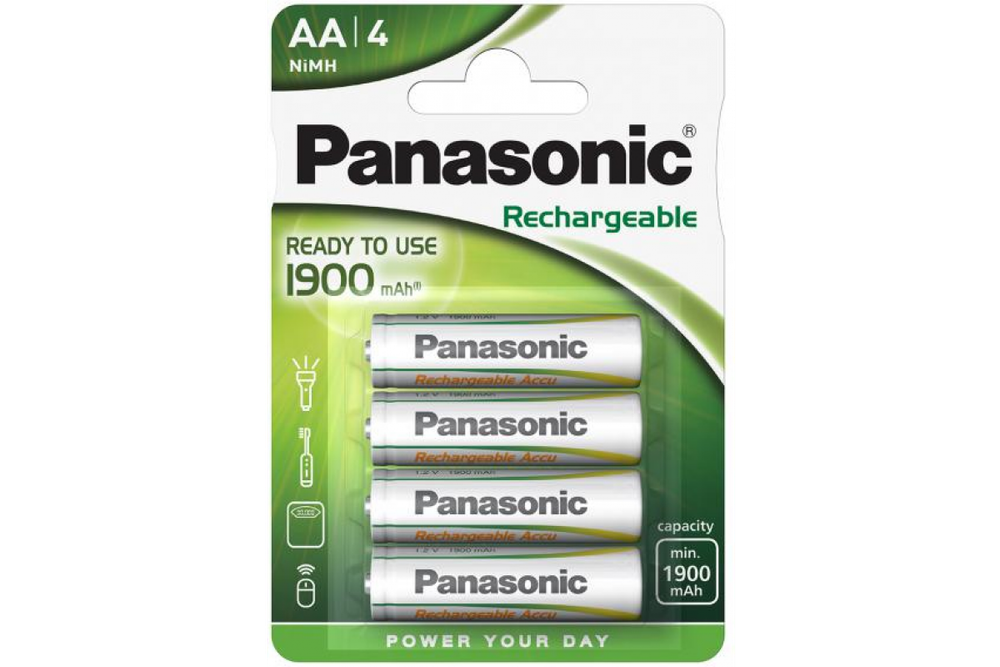 Аккумуляторы Panasonic HHR-3MVE/4BC АА Ni-Mh Ready to use 1900 мАч 4 шт