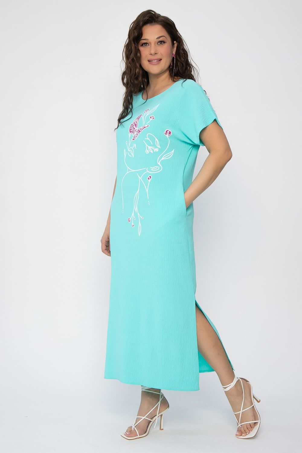 Платье Загадка (мята) П13705-8М LT Collection