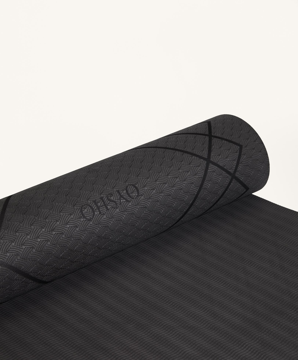 OYSHO Коврик для йоги толщиной 5 мм, антрацитово-серый