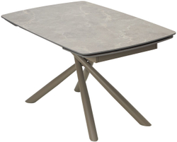 Стол RIVOLI 140 MATT LATTE STONE SOLID CERAMIC / TAUPE, ®DISAUR