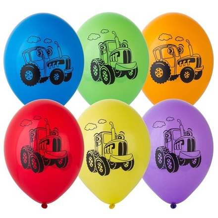 Воздушные шары Belbal с рисунком Забавный Трактор, 50 шт. размер 14" #1103-2486