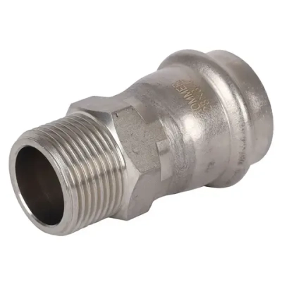 ROMMER Переходник с НР 28x3/4" из нержавеющей стали прессовой