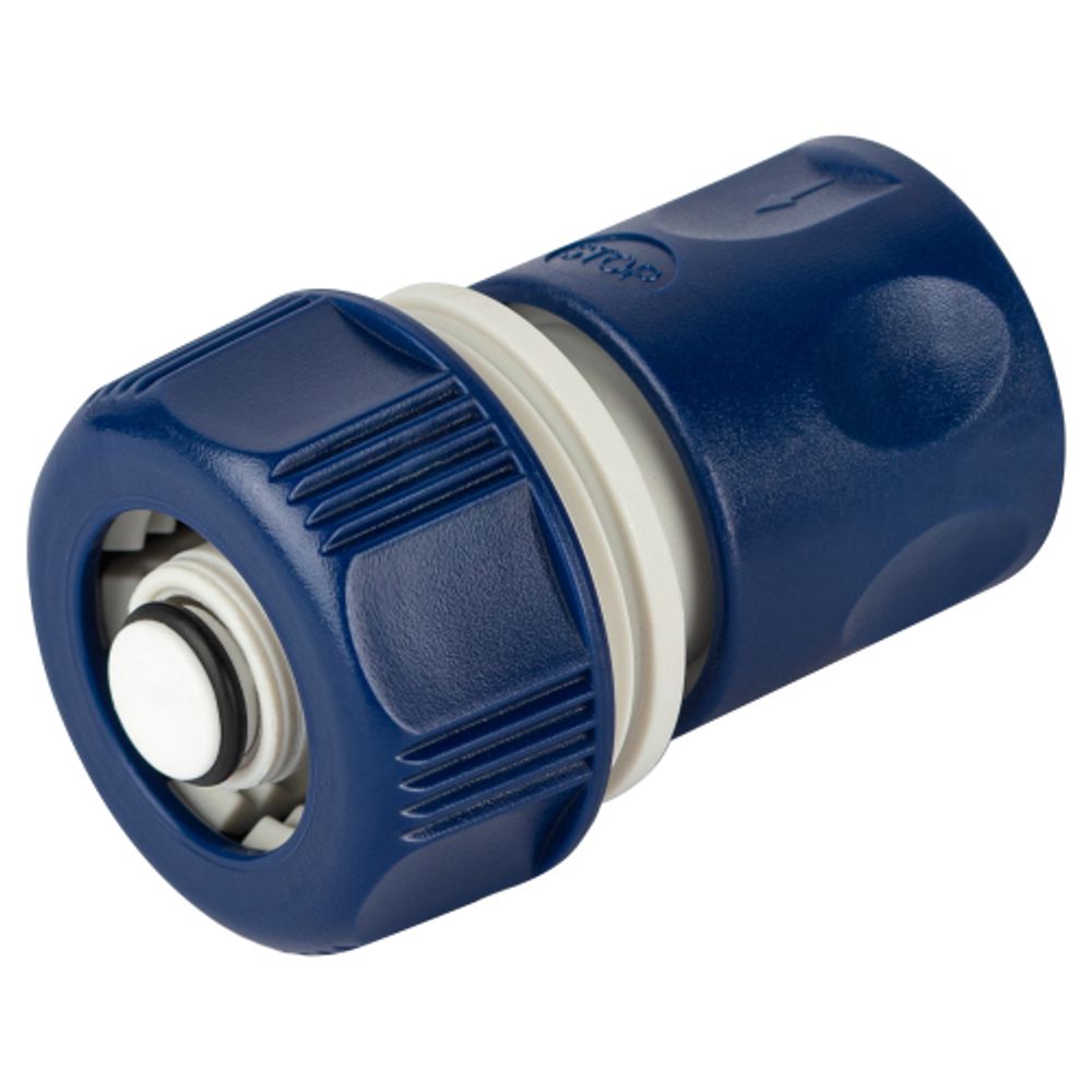 Коннектор GREEN APPLE GAES20-07 для шланга с аквастопом 3/4 19 мм | GREEN APPLE