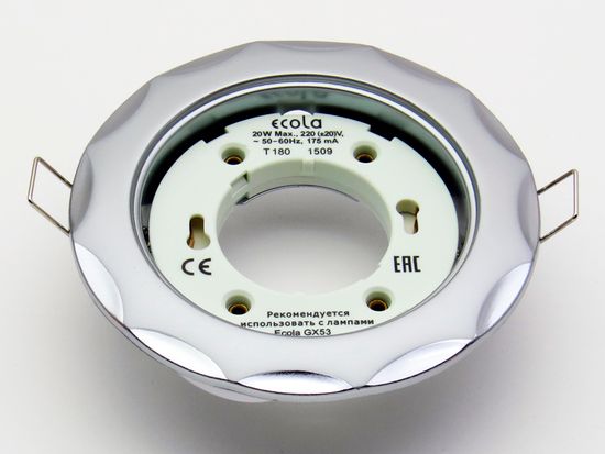 Спот Ecola GX53 220V 38*106 хром FС53H4ECB