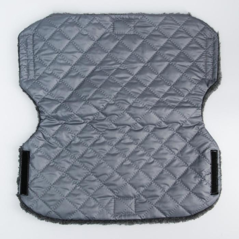 5477727 Муфта на ручку коляски, стеганная, цвет серый