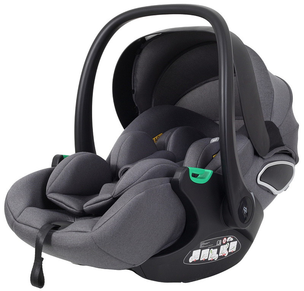 Детская коляска Rant Flex Therm Soft 3 в 1 с автокреслом Evomax Grey Forest Green