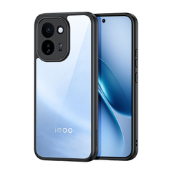 Чехол прозрачный с черными рамками для iQOO Z11, серия Aimo Series от Dux Ducis