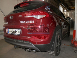 Фаркоп оцинкованный Galia H095C для Hyundai Tucson дорестайл 2015-2018, Kia Sportage 4 дорестайл 2015-2018(паспорт и сертификат в комплекте)(без электрики)
