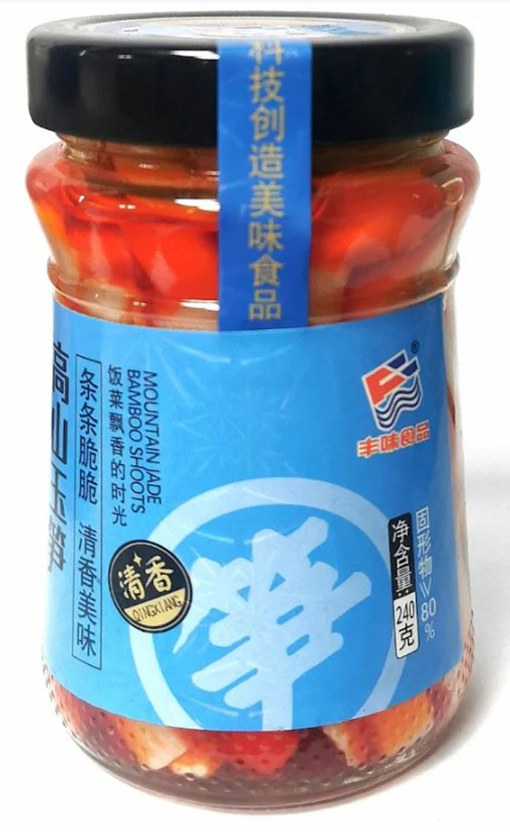 Маринованные побеги бамбука (голубой), стекло 240 гр