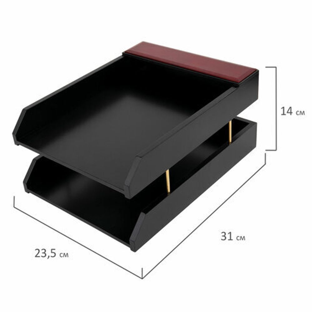 Набор настольный GALANT "Sirius" из дерева, 8 предметов, цвет "красное дерево/чёрный", 238162