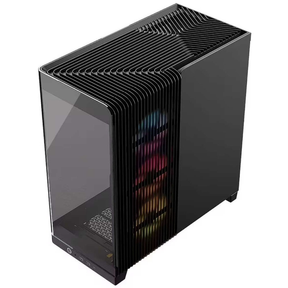 Корпус Corsair Frame 4500X LX-R RGB iCUE LINK, Midi-Tower, E-ATX, ATX, mATX, mITX, Black, без БП