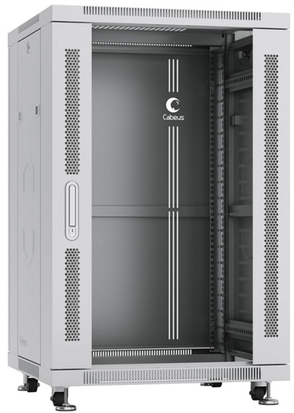 Шкаф напольный 19", 18U Cabeus SH-05C-18U60/80