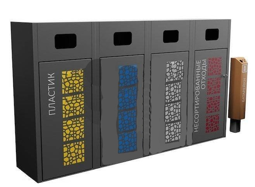 Урна для раздельного сбора мусора «Солидум»