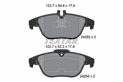 TEXTAR - 2425301-TET - Brake Pad Set, disc brake