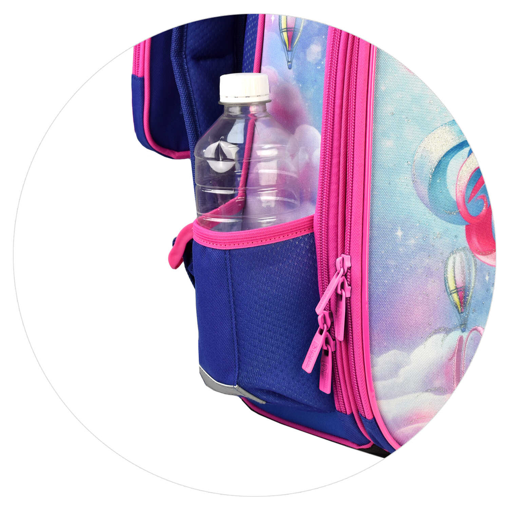 Ранец школьный, Феникс+, 27х37х13 см, полиэстер, ЭВА панель, вышивка гладью, глиттер, сублимационная печать, 2 отделение (-я)