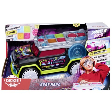 Dickie Streets'n Beatz - музыкальный автомобиль Beat Hero с функцией диджея для создания музыки 33,5 см 3767001 / артикул   3767001  / GTIN 4006333086632