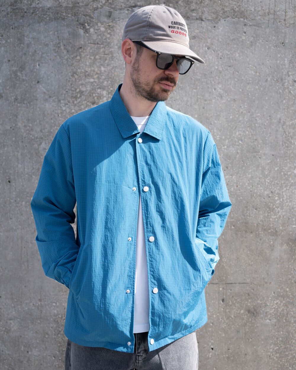 Куртка Молодость Тренерская RipStop голубая