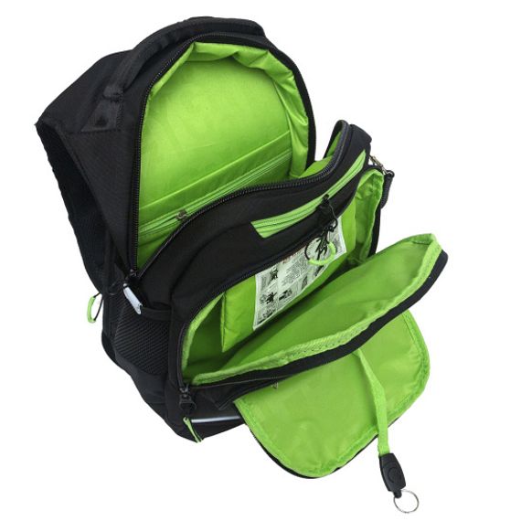 Çanta \ Bag \ RB-450-4 Рюкзак школьный (/2 черный - салатовый)