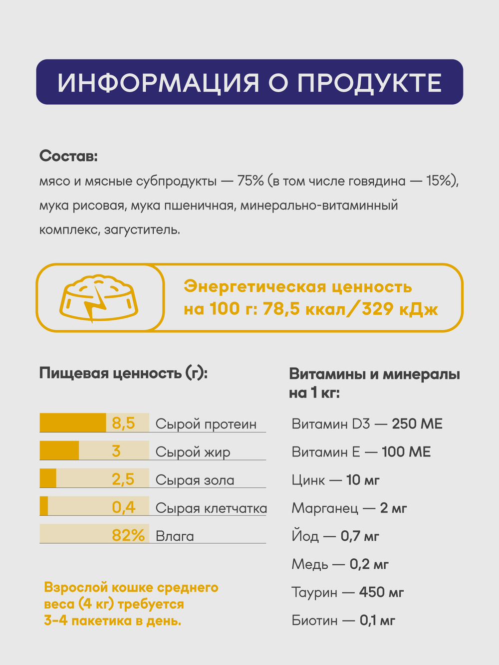 Паучи Buddy&Sol PREMIUM ADULT STERILIZED для стерилизованных кошек курица в соусе 85 г