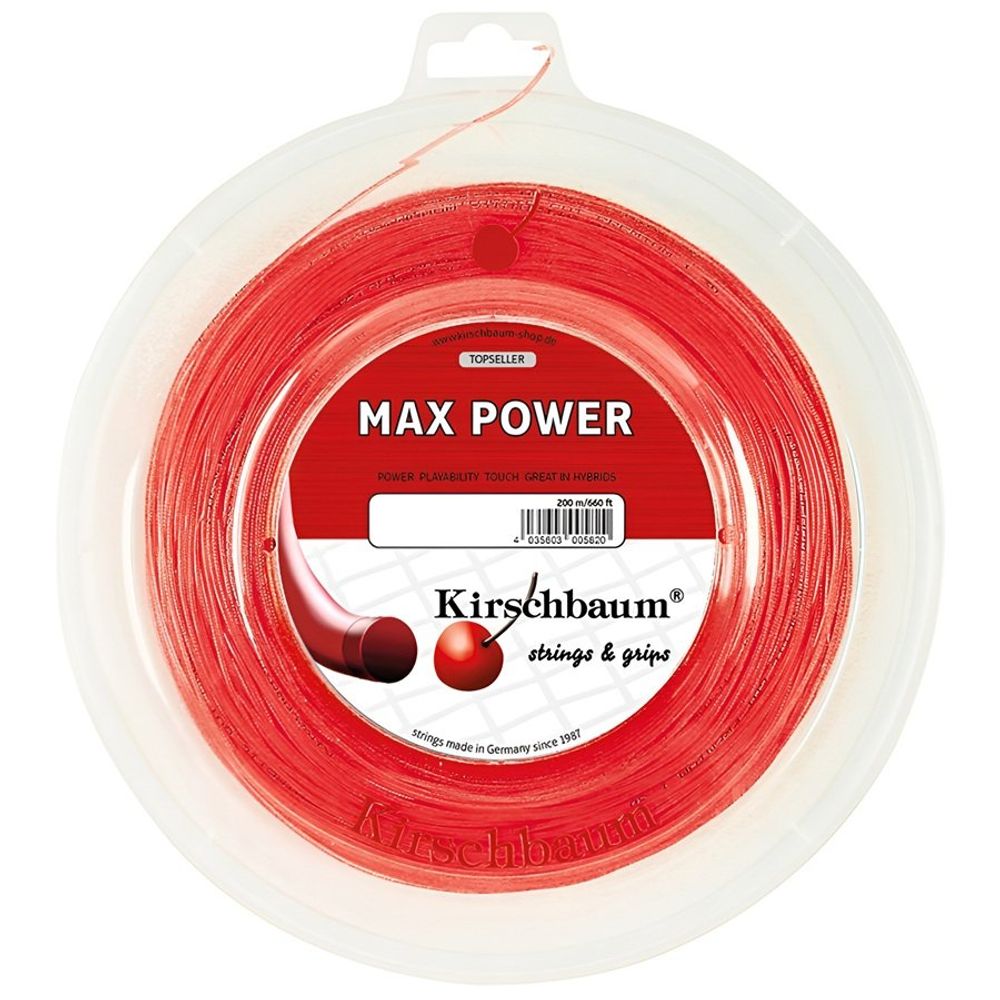 Струны для тенниса KIRSCHBAUM MAX POWER Бобины 200 м