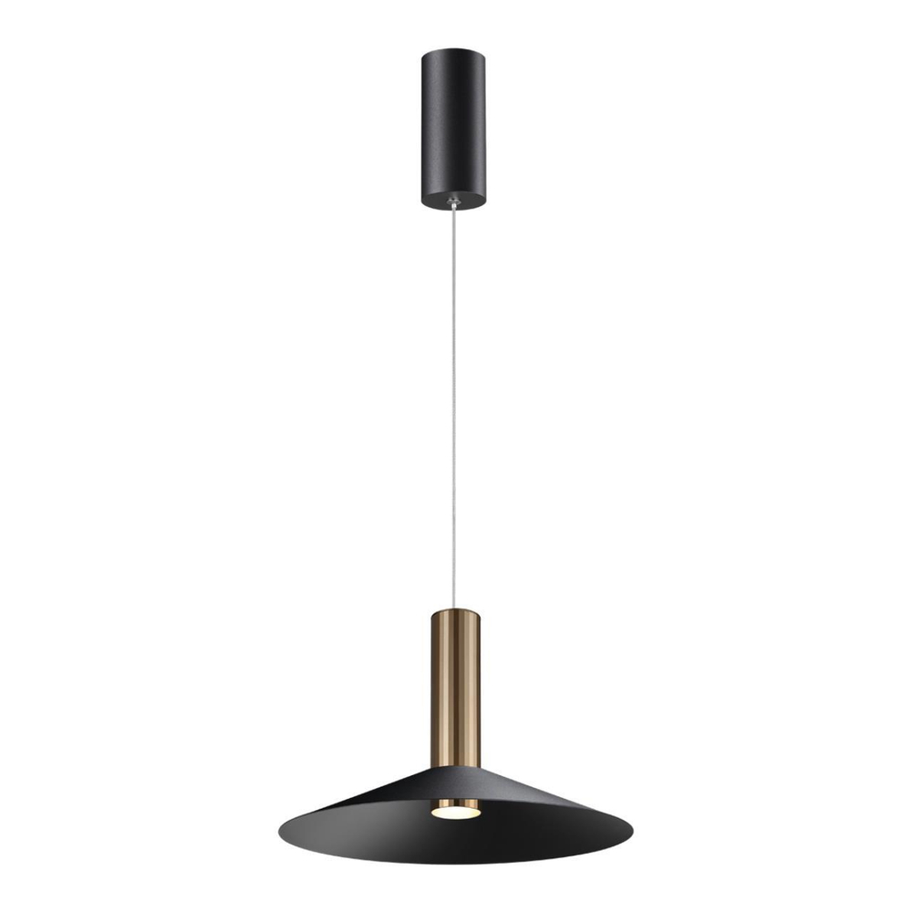 358985 OVER NT22 328 бронза светлая/черный Светильник светодиодный накладной, провод 2м IP20 LED 4000K 15W 220V ALBA